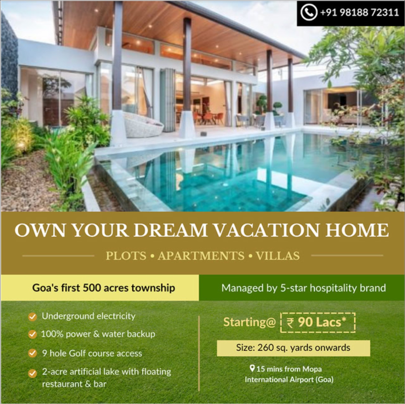 Goa township — vacation home
