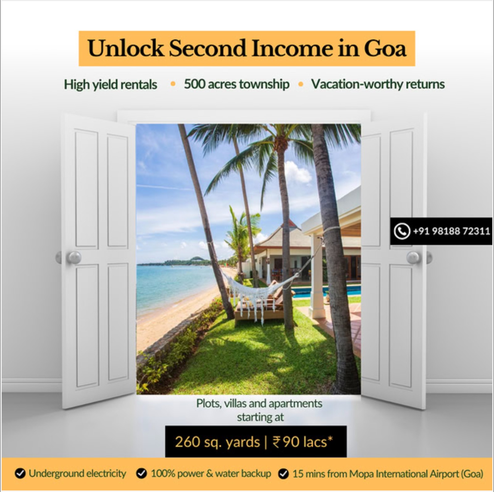 Goa township — second income