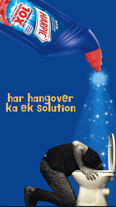 Harpic — har hangover ka ek solution