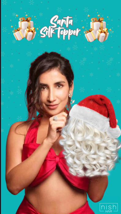 Nish Hair — Santa Silk Topper