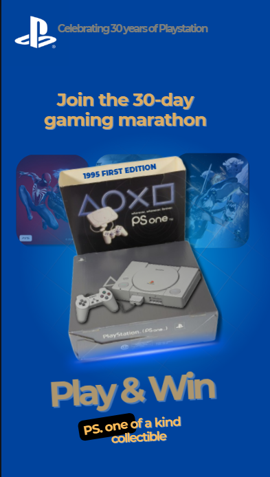 PlayStation — 30 day gaming marathon