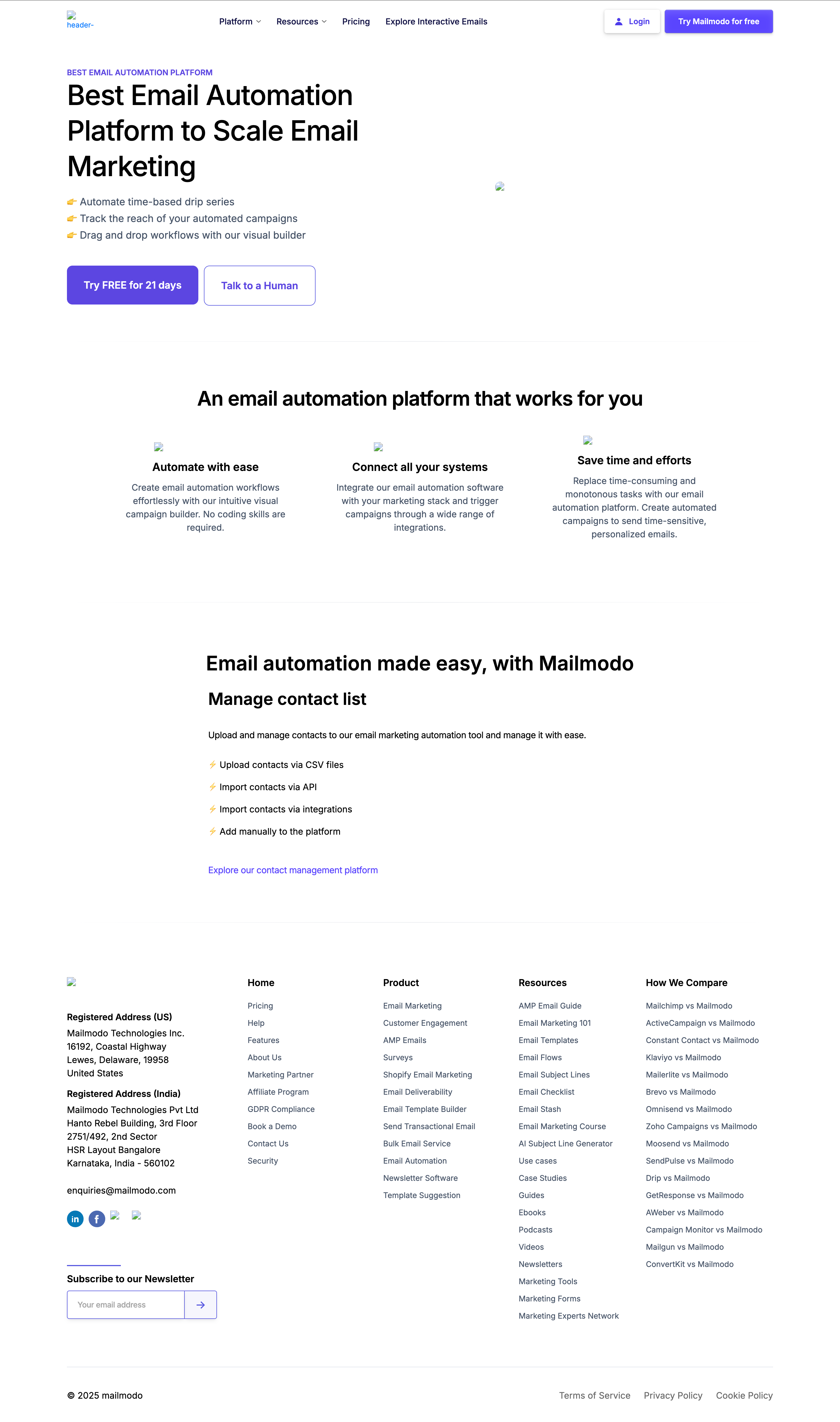 Mailmodo — before